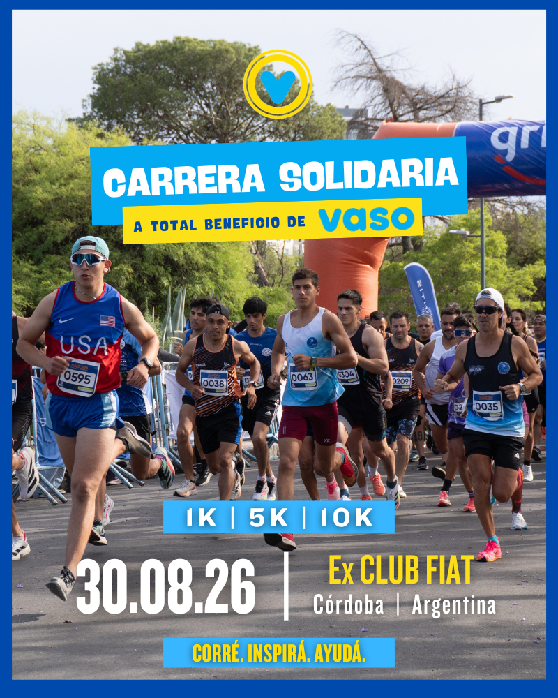 Carrera Solidaria Vaso